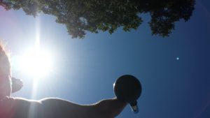 Kettlebell i the sun